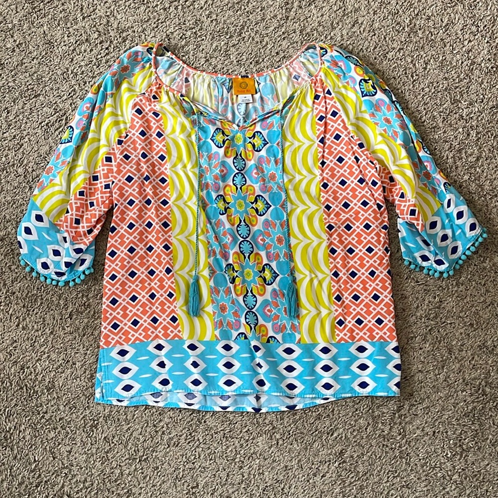 Bright Flowy Top